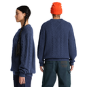 Phillips Brook Cable Cotton Blend Crew Neck Sweater