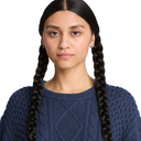 Phillips Brook Cable Cotton Blend Crew Neck Sweater