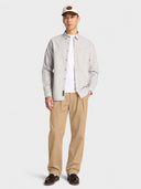 Peached Heavy Twill Pleated Pants