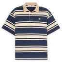 Short-Sleeved Striped Rugby Polo