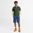 Millers River 4 Rows Stripes Short Sleeve Polo