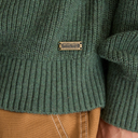 Cotton Blend Raglan Sleeve Crewneck Sweater