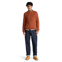 Cotton Blend Raglan Sleeve Crewneck Sweater