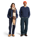 Phillips Brook Cable Cotton Blend Crew Neck Sweater