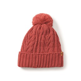 Autumn Woods Cable Premium Pom Beanie