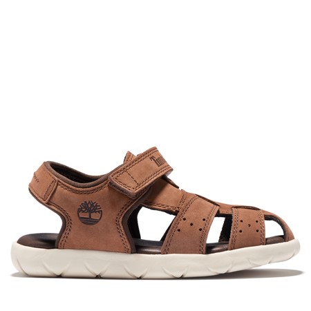 Nubble Leather Fisherman Sandal