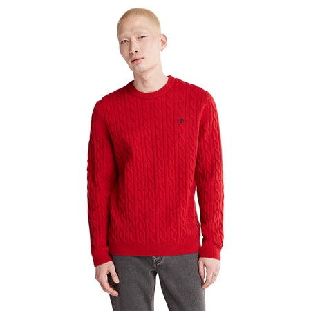 Phillips Brook Lambswool Cable Crew Sweater Regular