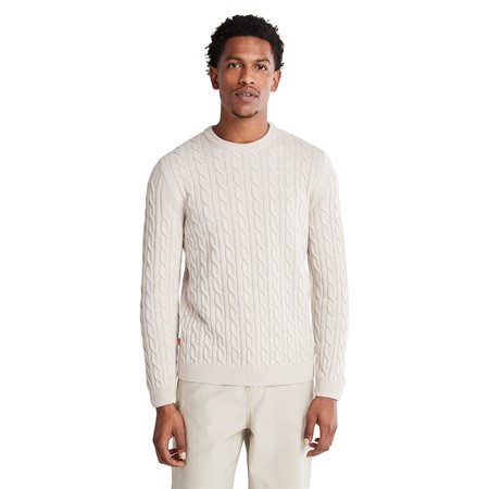 Phillips Brook Lambswool Cable Crew Sweater Regular