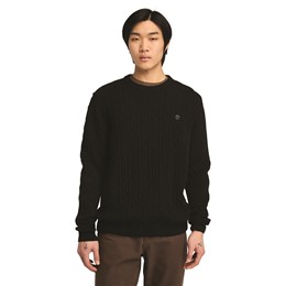 Phillips Brook Lambswool Cable Crew Sweater Regular