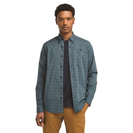 Stretch Poplin Gingham Shirt